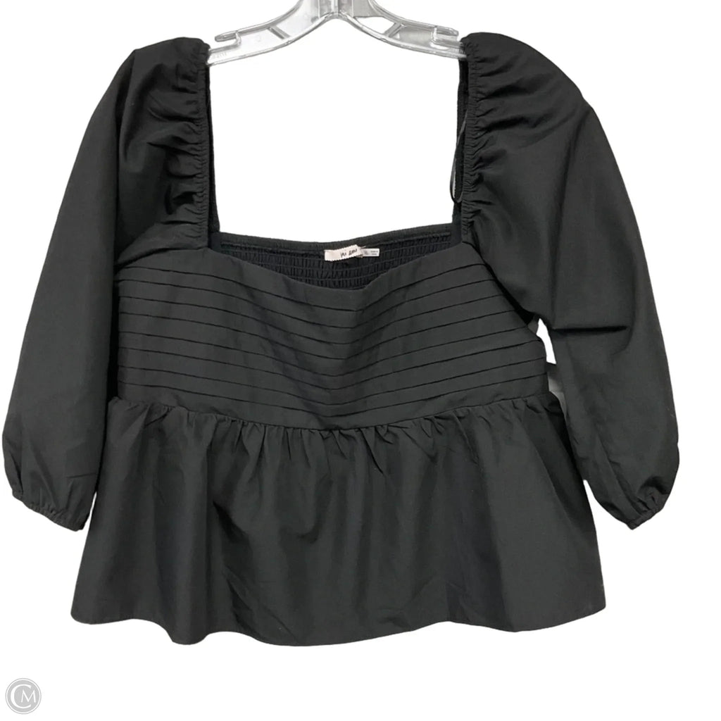 Top Short Sleeve By Mi Ami In Black, Size: Xl