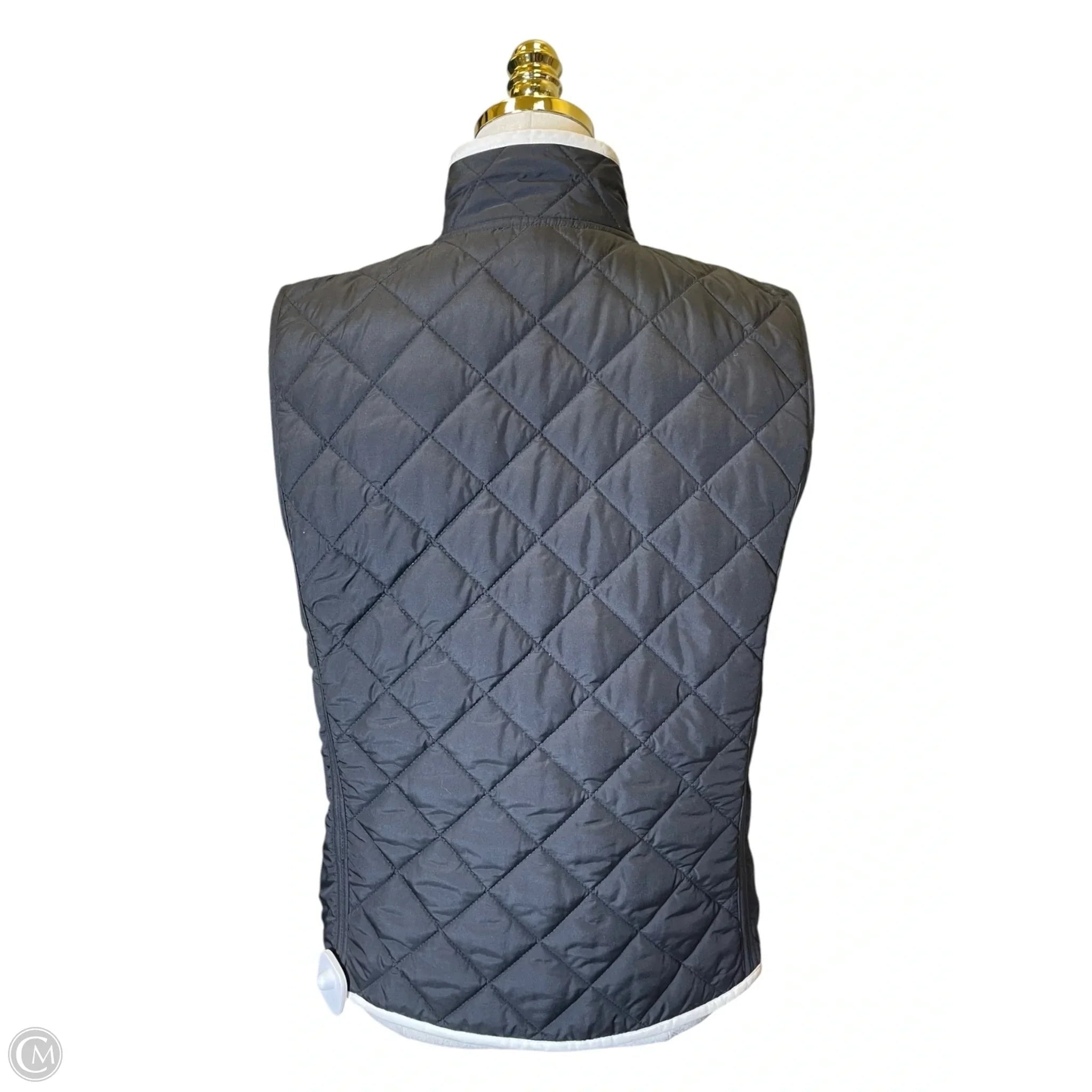 Vest Puffer & Quilted By Lauren By Ralph Lauren In Black, Size: L