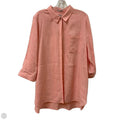 Blouse Long Sleeve By Chicos In Coral, Size: Xl