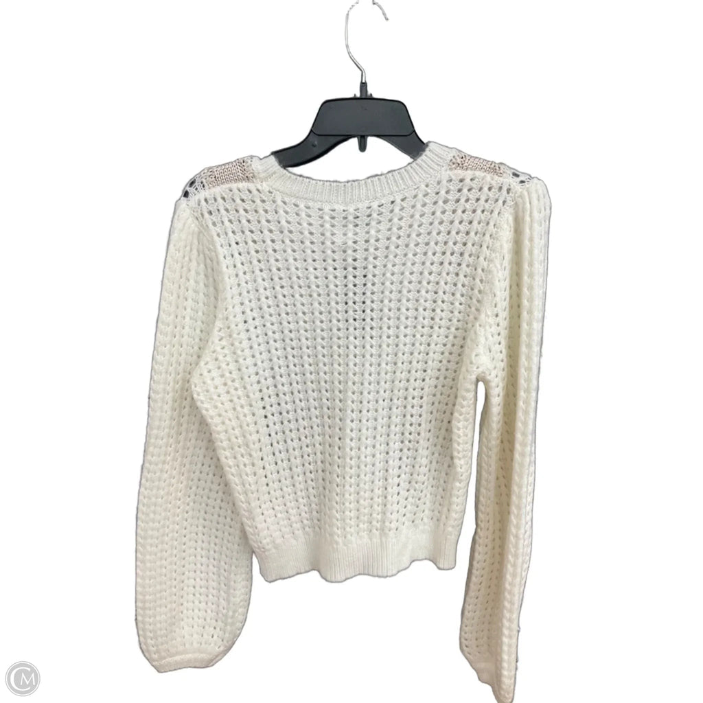Sweater By Express In Cream, Size: S