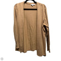 Sweater Cardigan By Chicos In Tan, Size: L