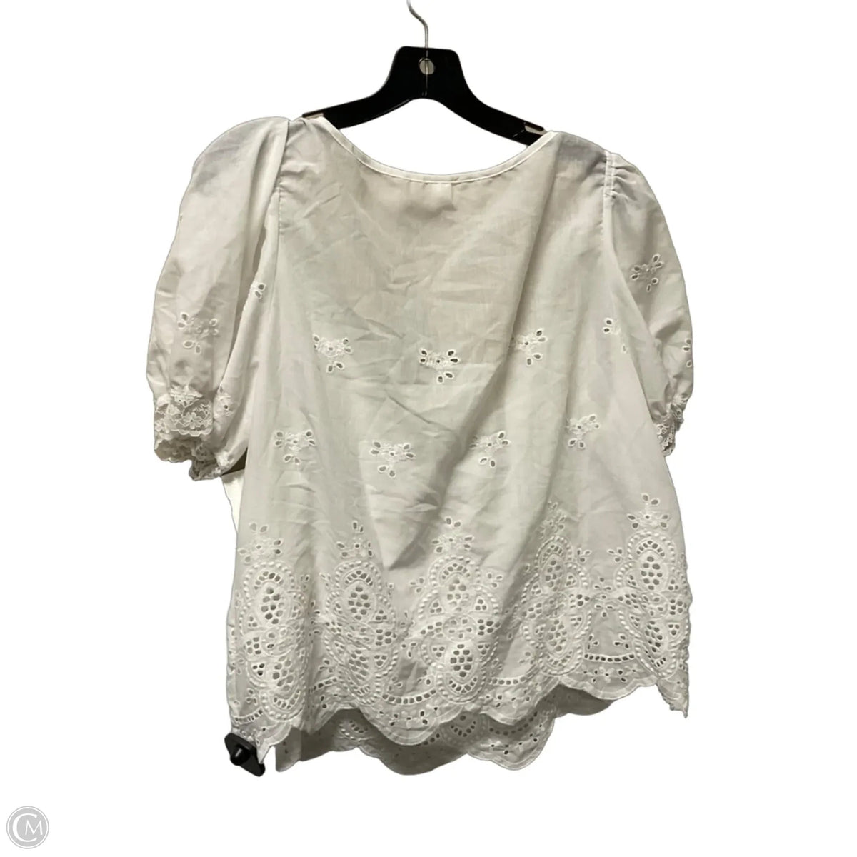 Top Short Sleeve Basic By Clothes Mentor In White, Size: Xl