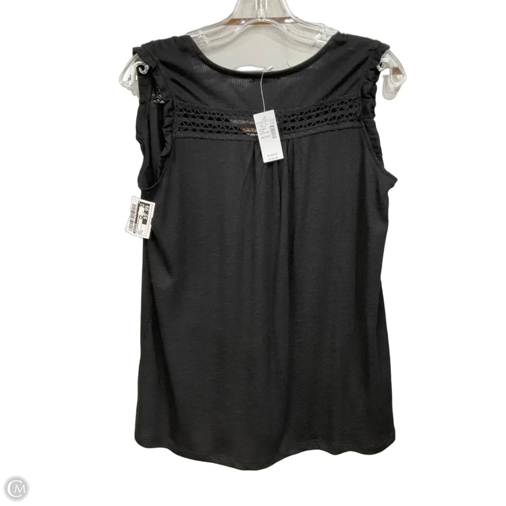 Top Sleeveless By Maurices In Black, Size: M