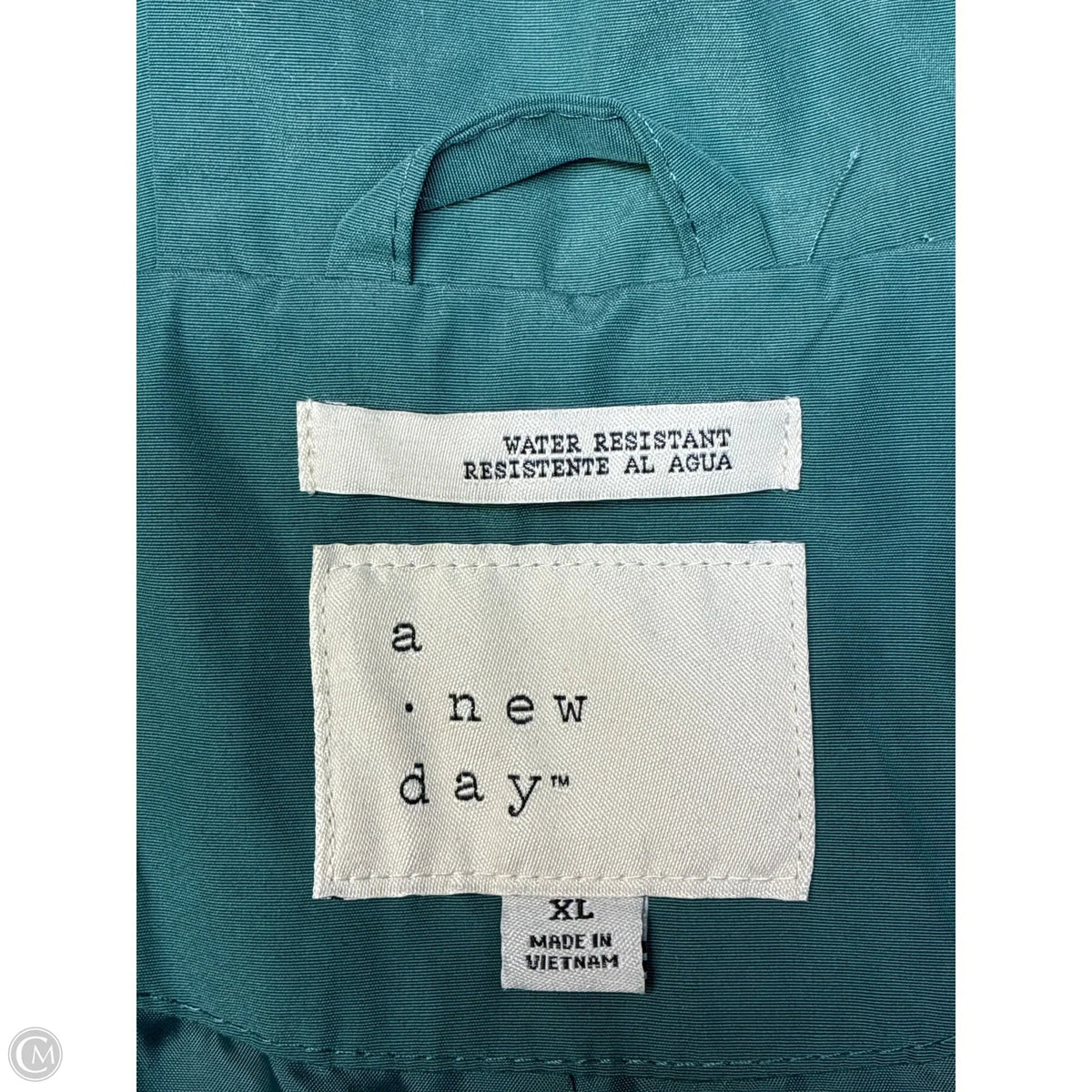Coat Trench Coat By A New Day In Green, Size: Xl