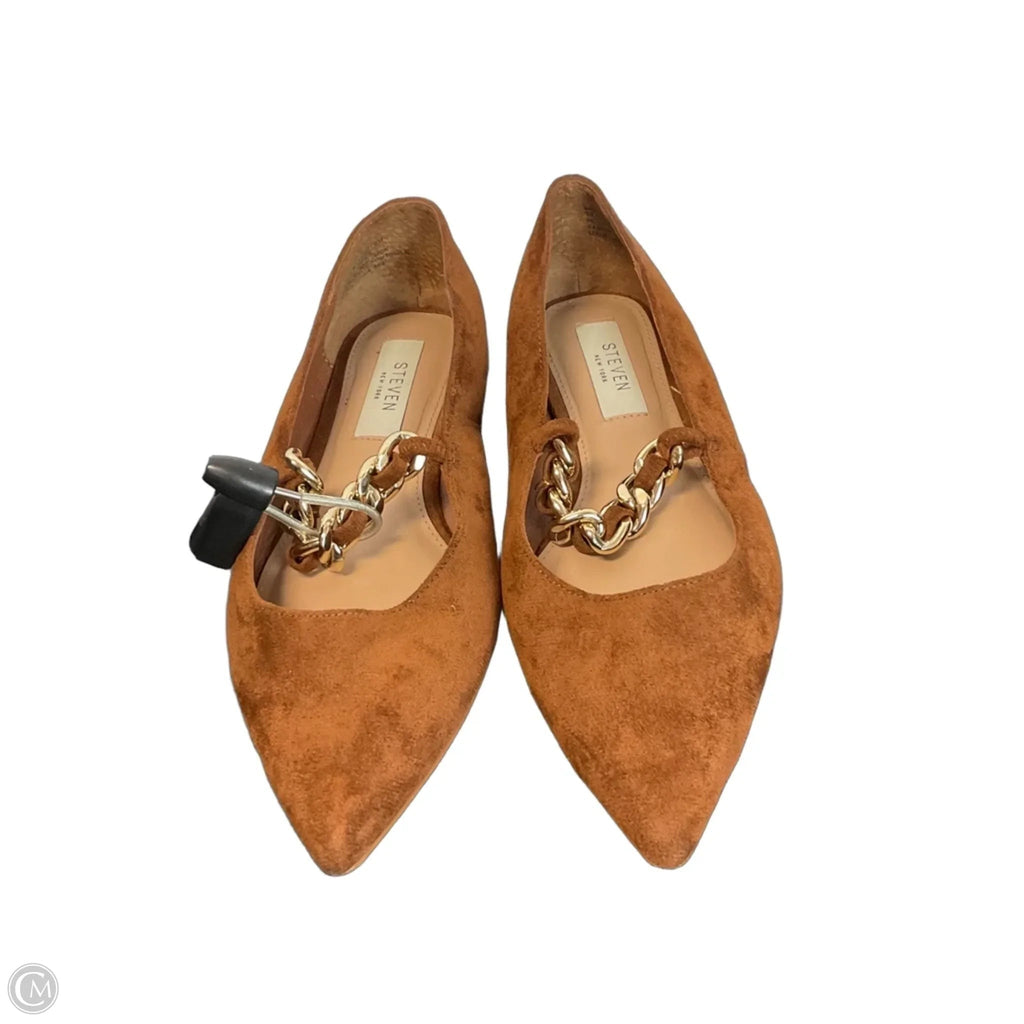 Shoes Flats By Clothes Mentor In Brown, Size: 6
