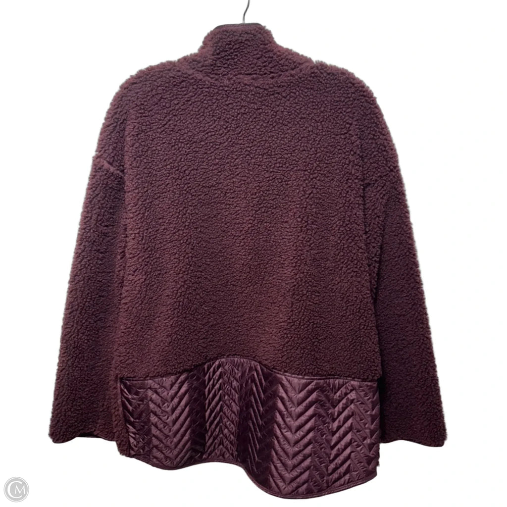 Athletic Sweatshirt Crewneck By Athleta In Maroon, Size: L