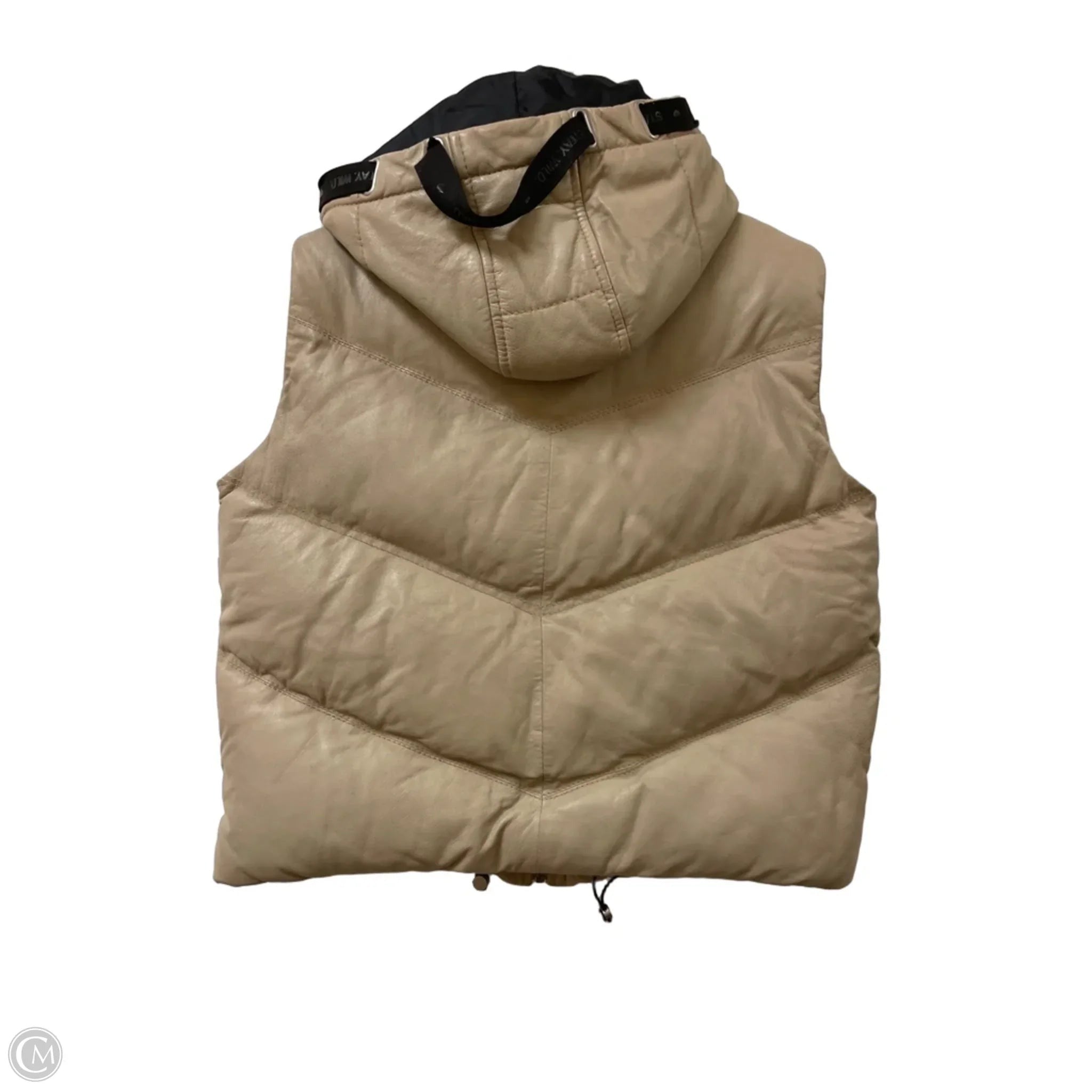 Vest Puffer & Quilted By Cma In Cream, Size: S