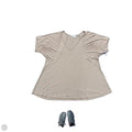 Top Short Sleeve By Carly Jean In Tan, Size: S