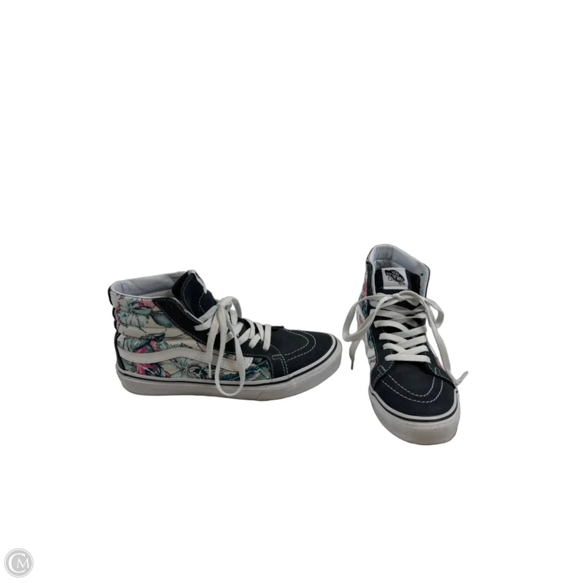 Shoes Sneakers By Vans In Green & Grey, Size: 8.5