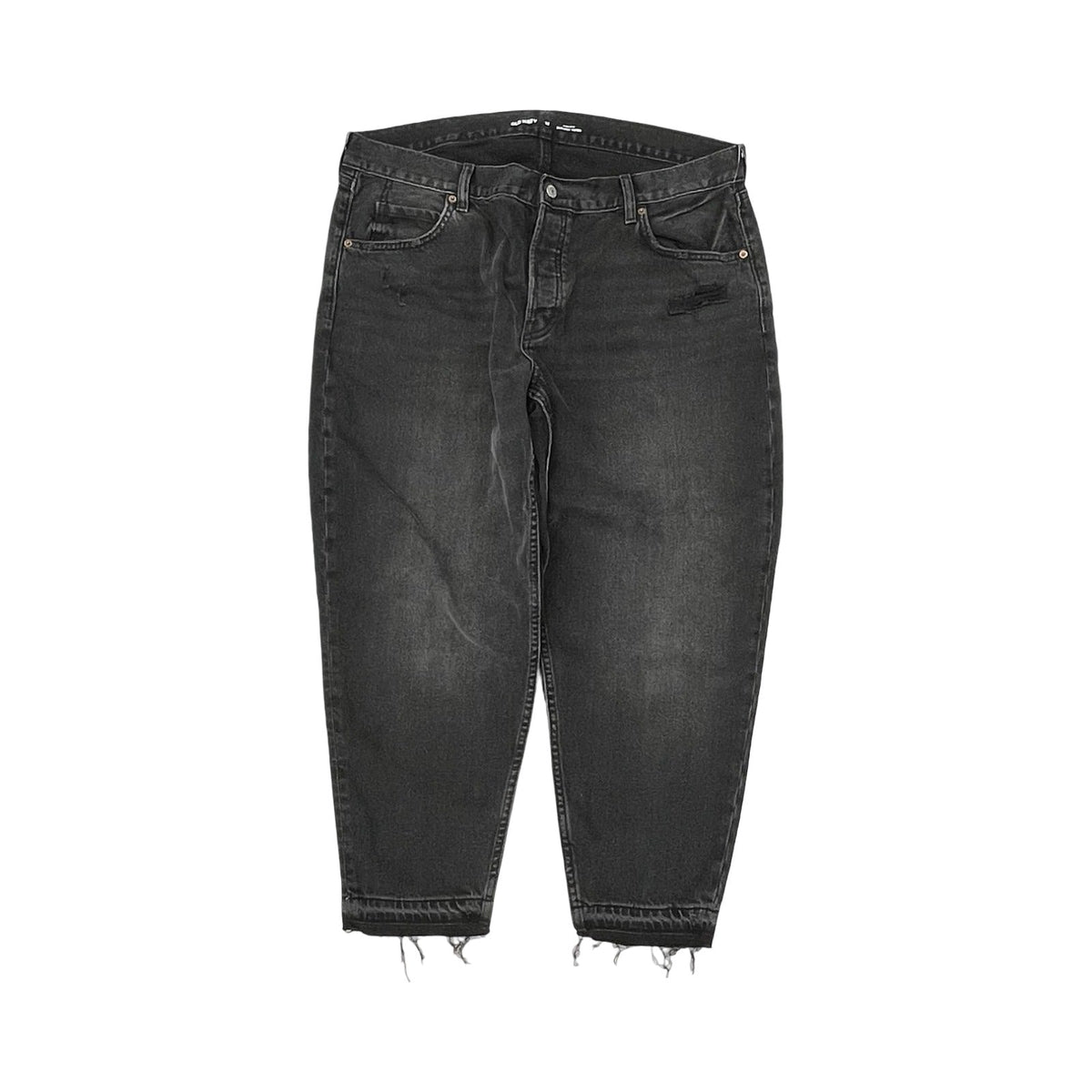 Jeans Straight By Old Navy In Black Denim, Size:16