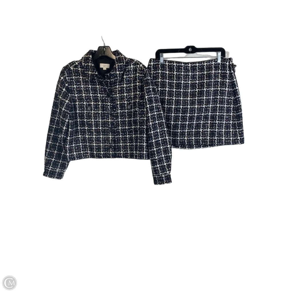 Skirt Suit 2pc By Loft In Black, Size: Mp