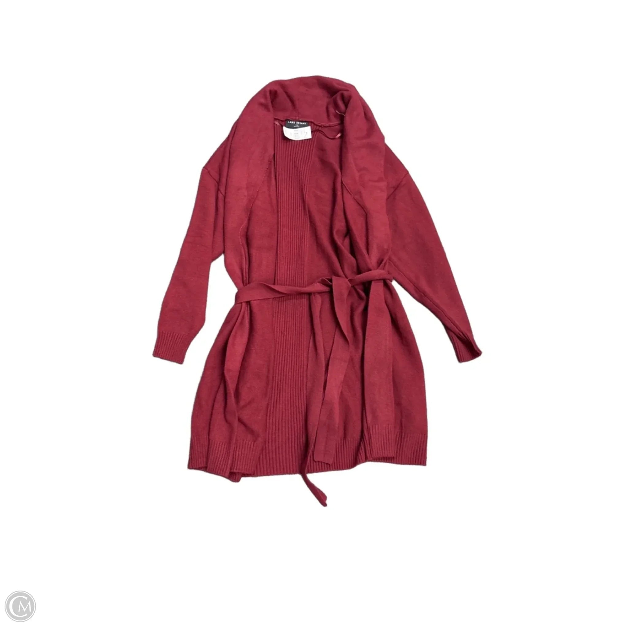 Sweater Cardigan By Lane Bryant In Red, Size: Xl