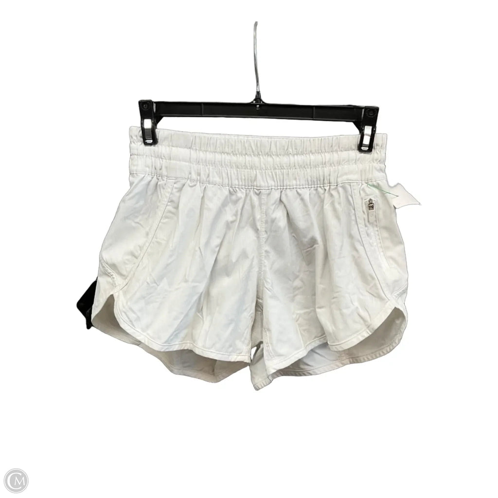 Athletic Shorts By Lululemon In White, Size: 6