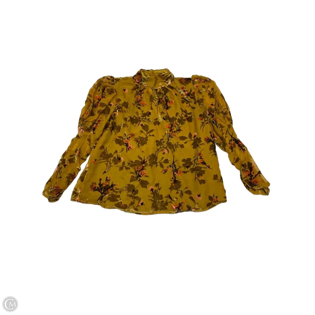 Blouse Long Sleeve By French Connection In Floral Print, Size: Xs