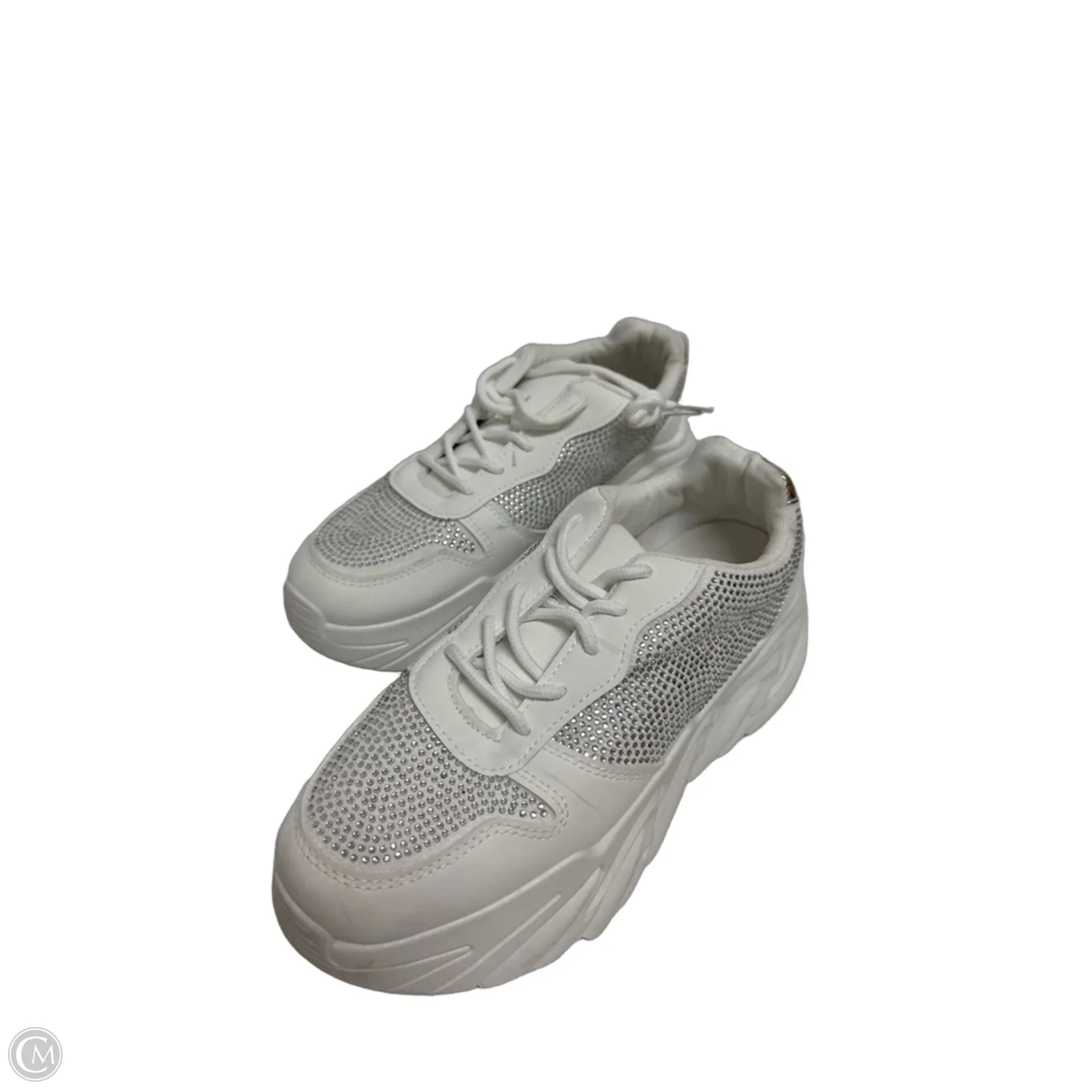 Shoes Sneakers By Wild Diva In White, Size: 8