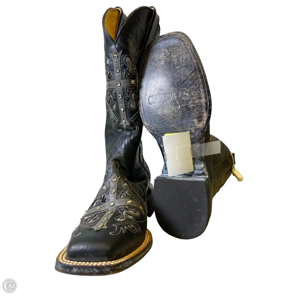 Boots Western By Cavender’s In Black & Silver, Size: 6.5