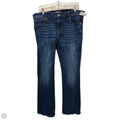 Jeans Straight By Express In Blue Denim, Size: 12