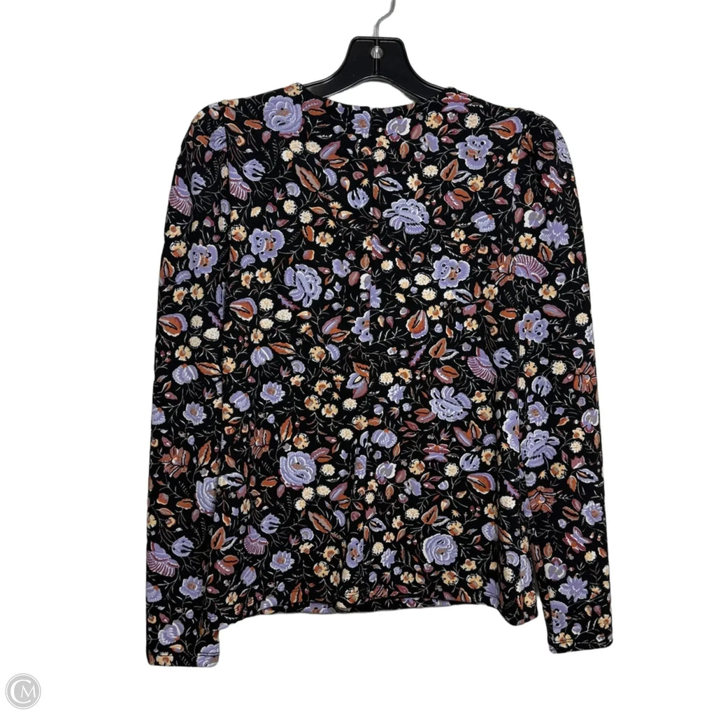 Top Long Sleeve By Ann Taylor In Floral Print, Size: Xs