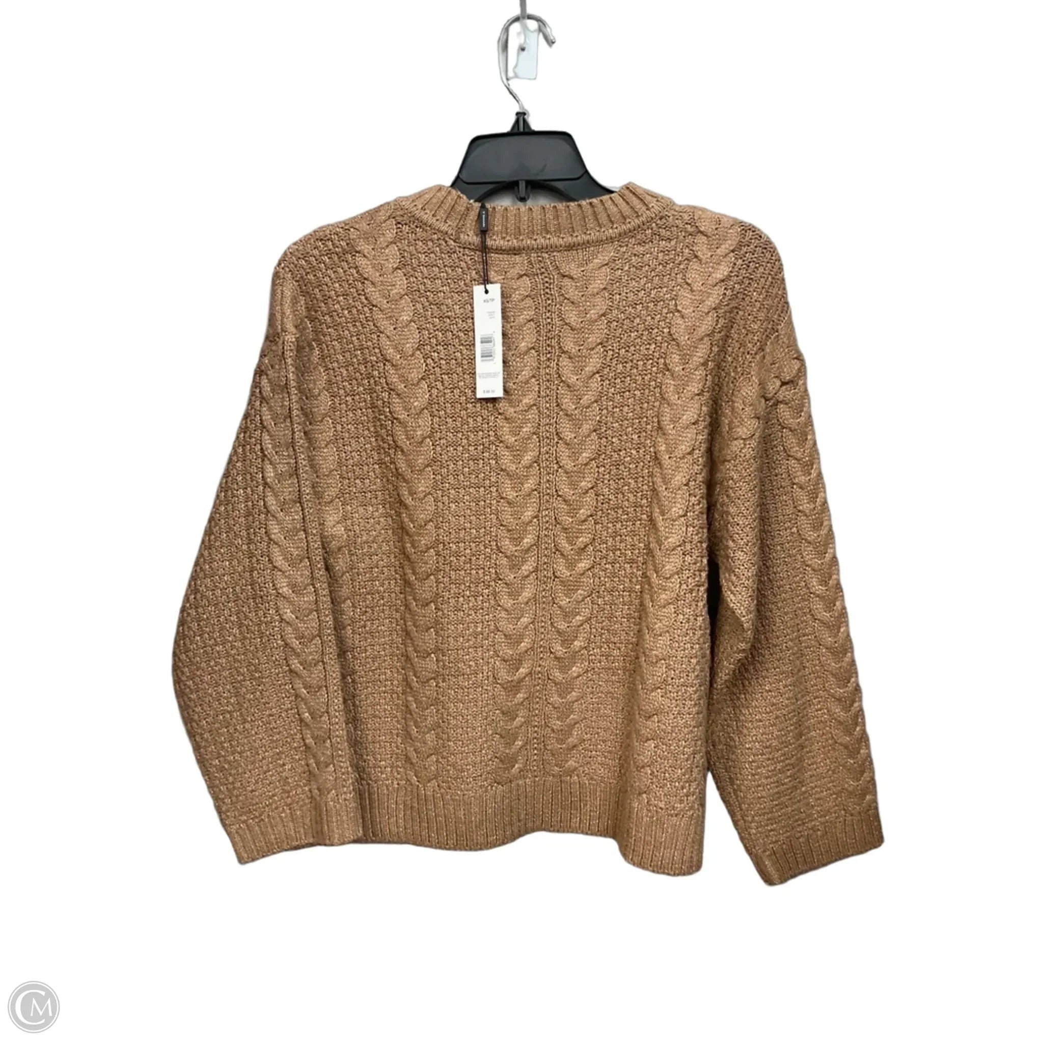 Sweater By Tahari In Tan, Size: Xs