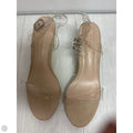 Sandals Heels Block By Clothes Mentor In Clear, Size: 8.5