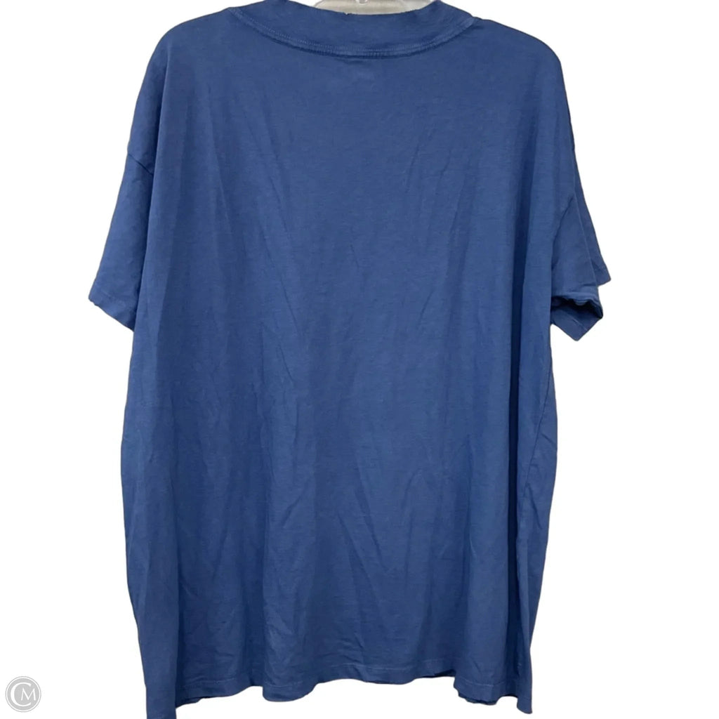 Top Short Sleeve Basic By Aerie In Blue, Size: S