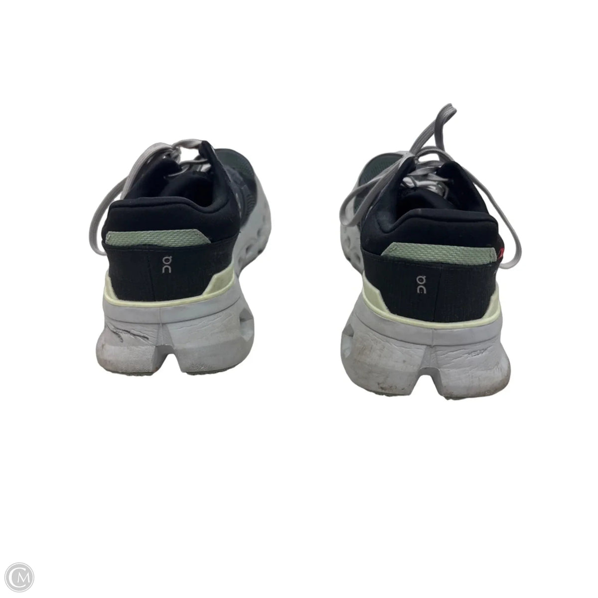 Shoes Athletic By On Cloud In Black & Green, Size: 9
