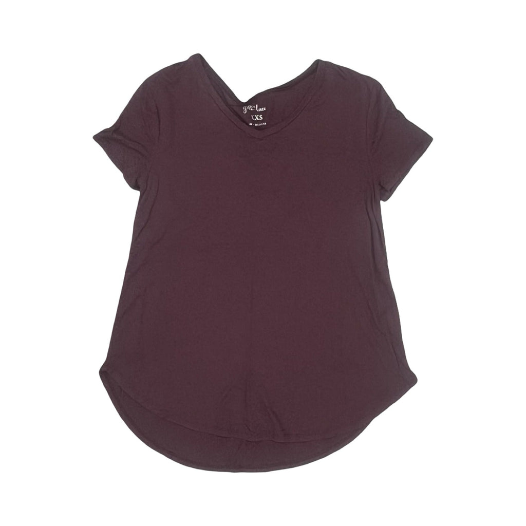 Top Ss By Grace & Lace In Purple, Size:Xxs
