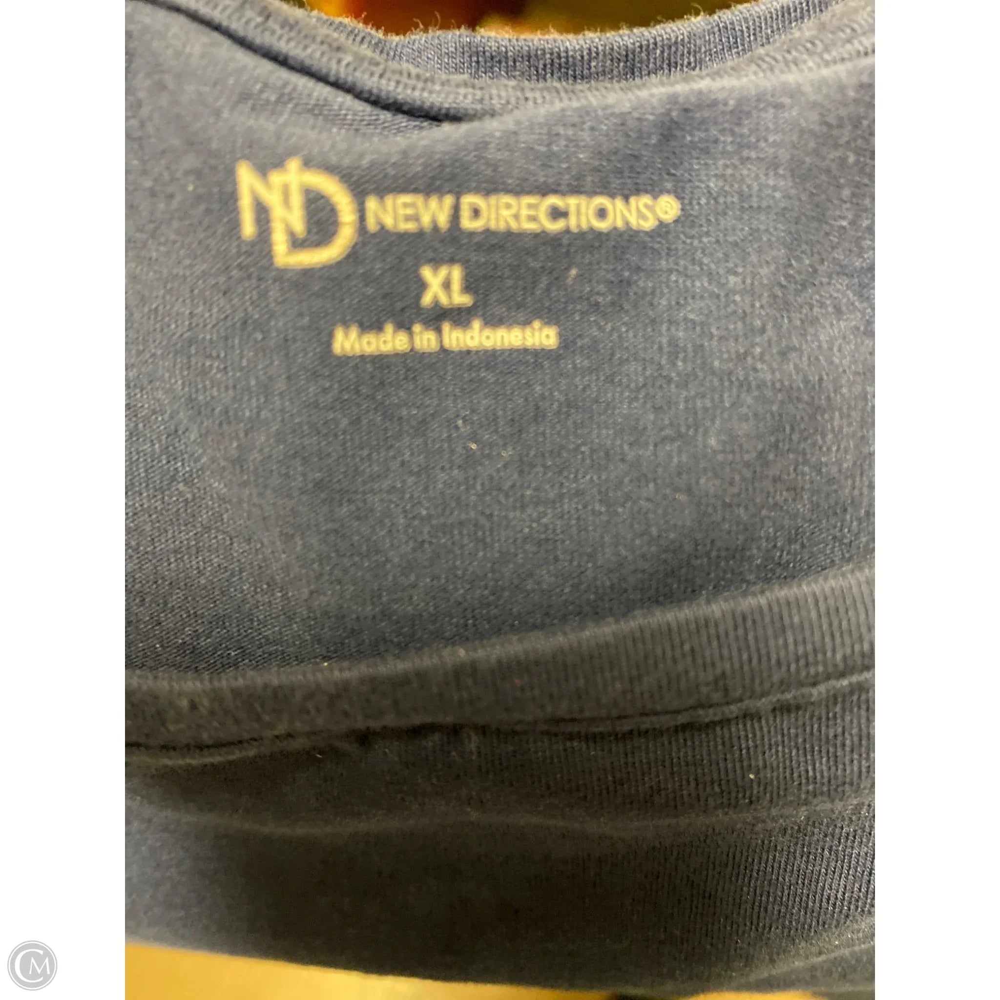 Tank Top By New Directions In Blue, Size: Xl