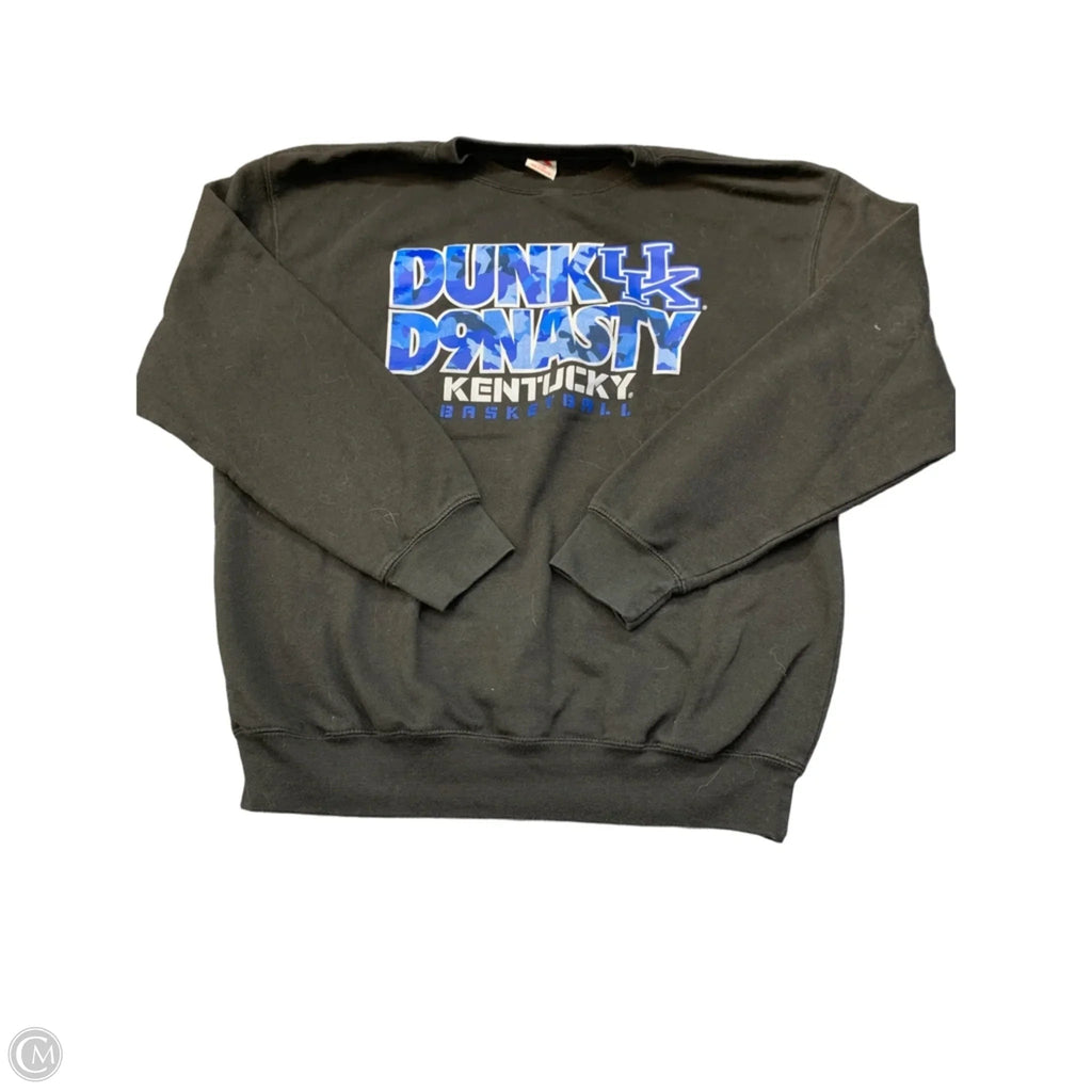Sweatshirt Crewneck By Clothes Mentor In Black, Size: L