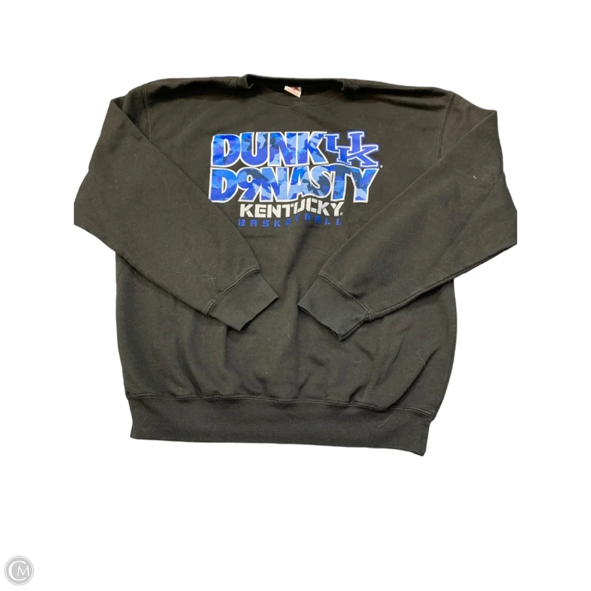 Sweatshirt Crewneck By Clothes Mentor In Black, Size: L