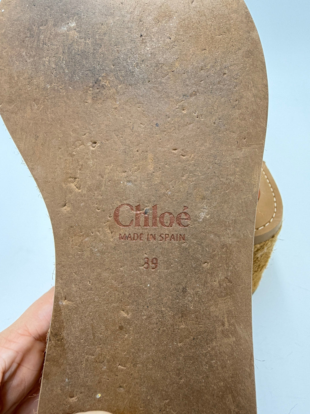 Chloe Woody Wedge Platform Luxury Shoes, Size: 9 (39)