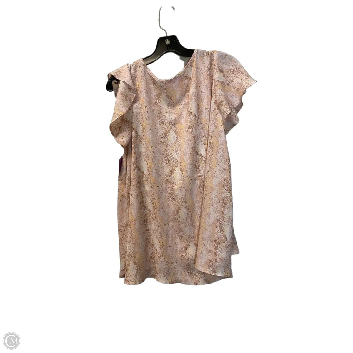Top Short Sleeve Basic By Buddy Love In Animal Print, Size: Xs
