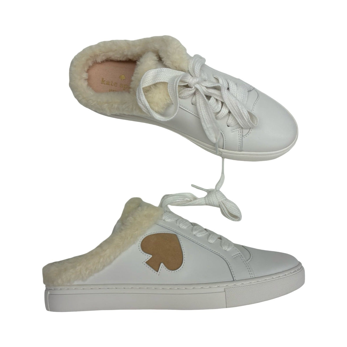 Shoes Designer By Kate Spade In Brown & White, Size:8.5