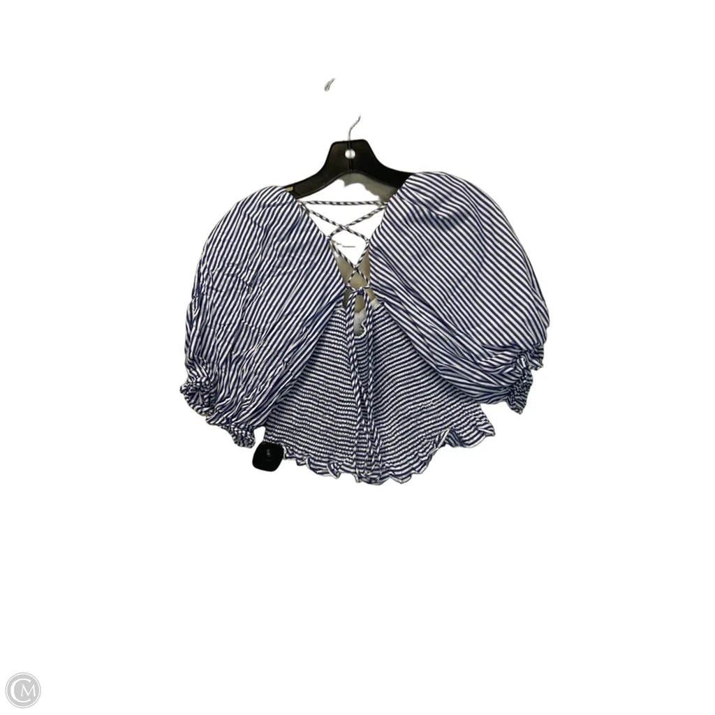 Top Short Sleeve By Clothes Mentor In Striped Pattern, Size: M