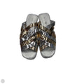 Sandals Heels Platform By Katy Perry In Gold & Silver, Size: 8.5