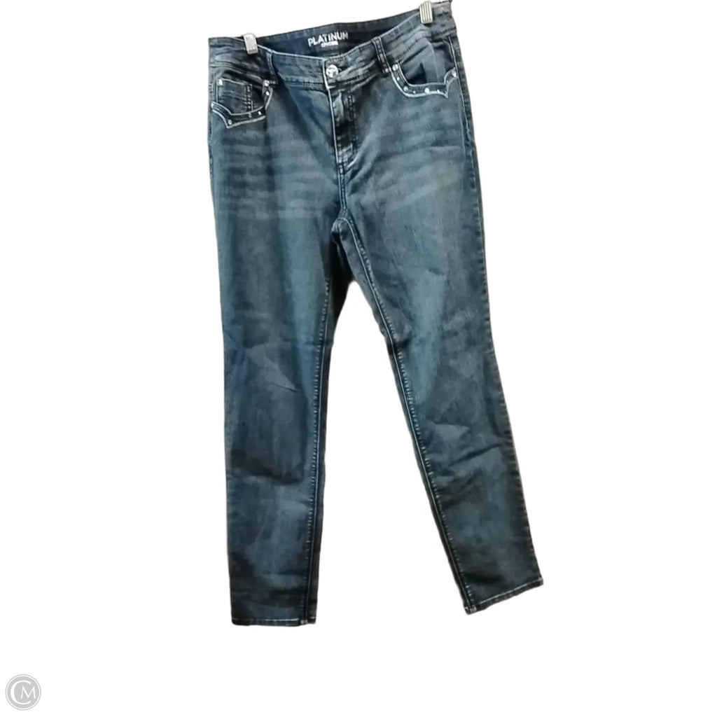 Jeans Skinny By Platinum In Blue Denim, Size: 10