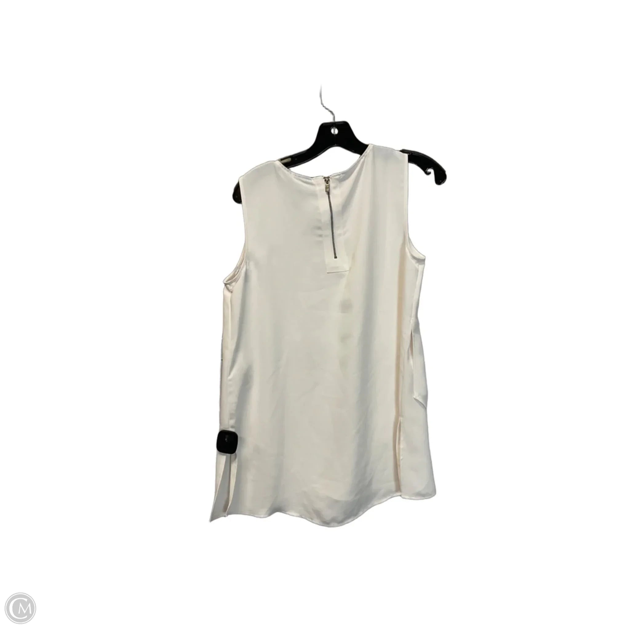 Top Sleeveless By Chicos In White, Size: 0