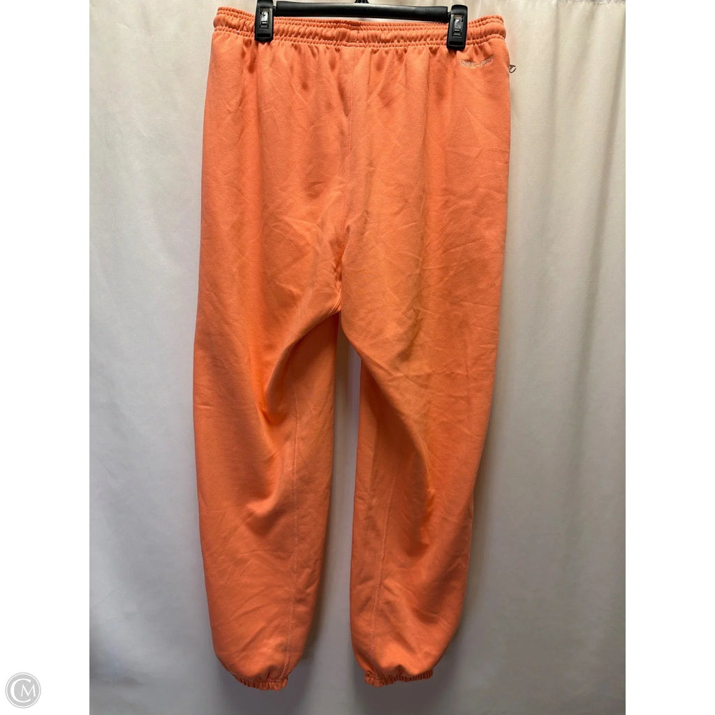 Athletic Pants By Nike In Peach, Size: L