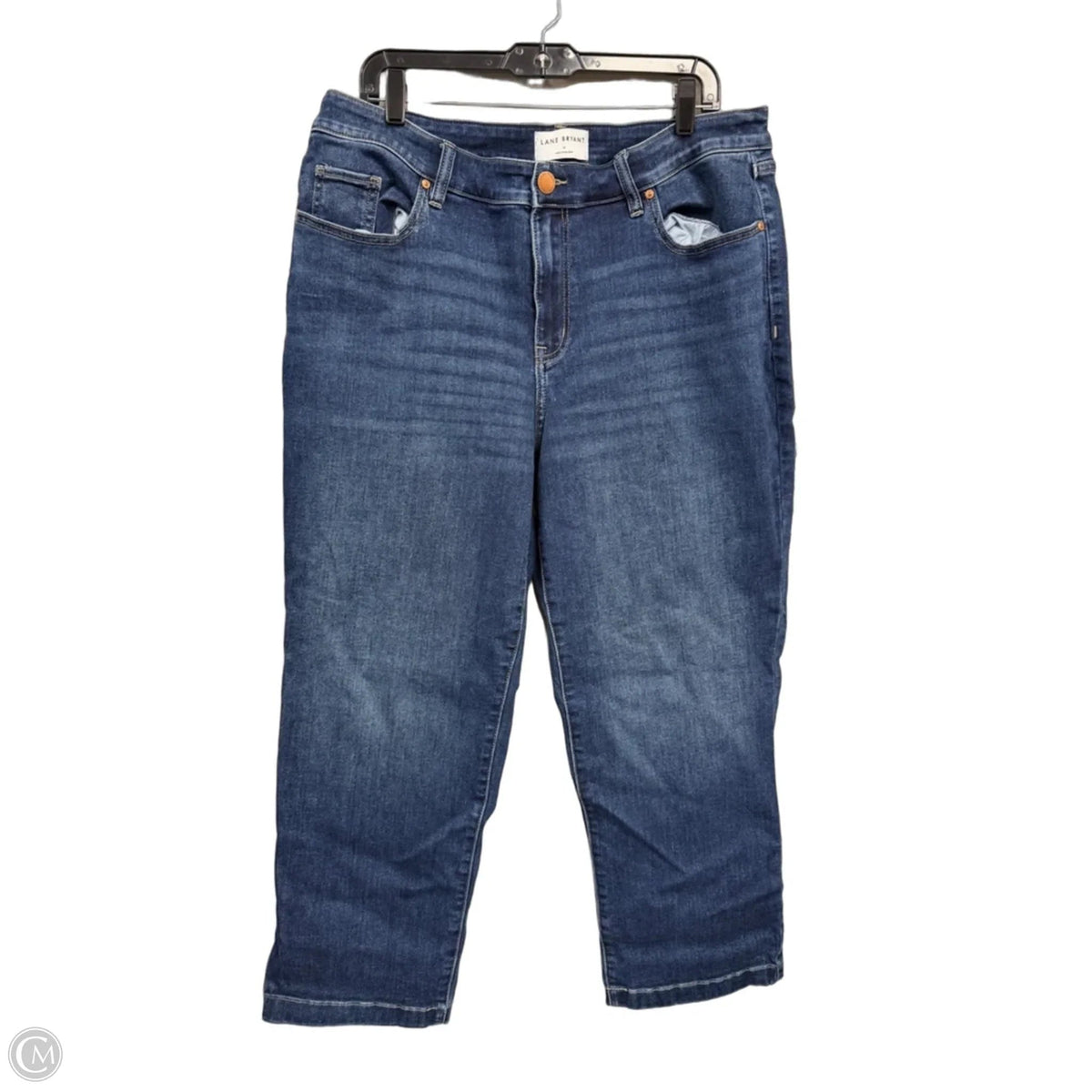 Jeans Straight By Lane Bryant In Blue Denim, Size: 14