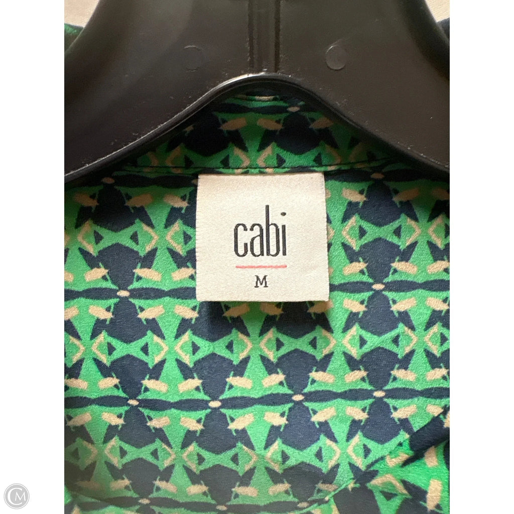 Top Long Sleeve By Cabi In Green, Size: M