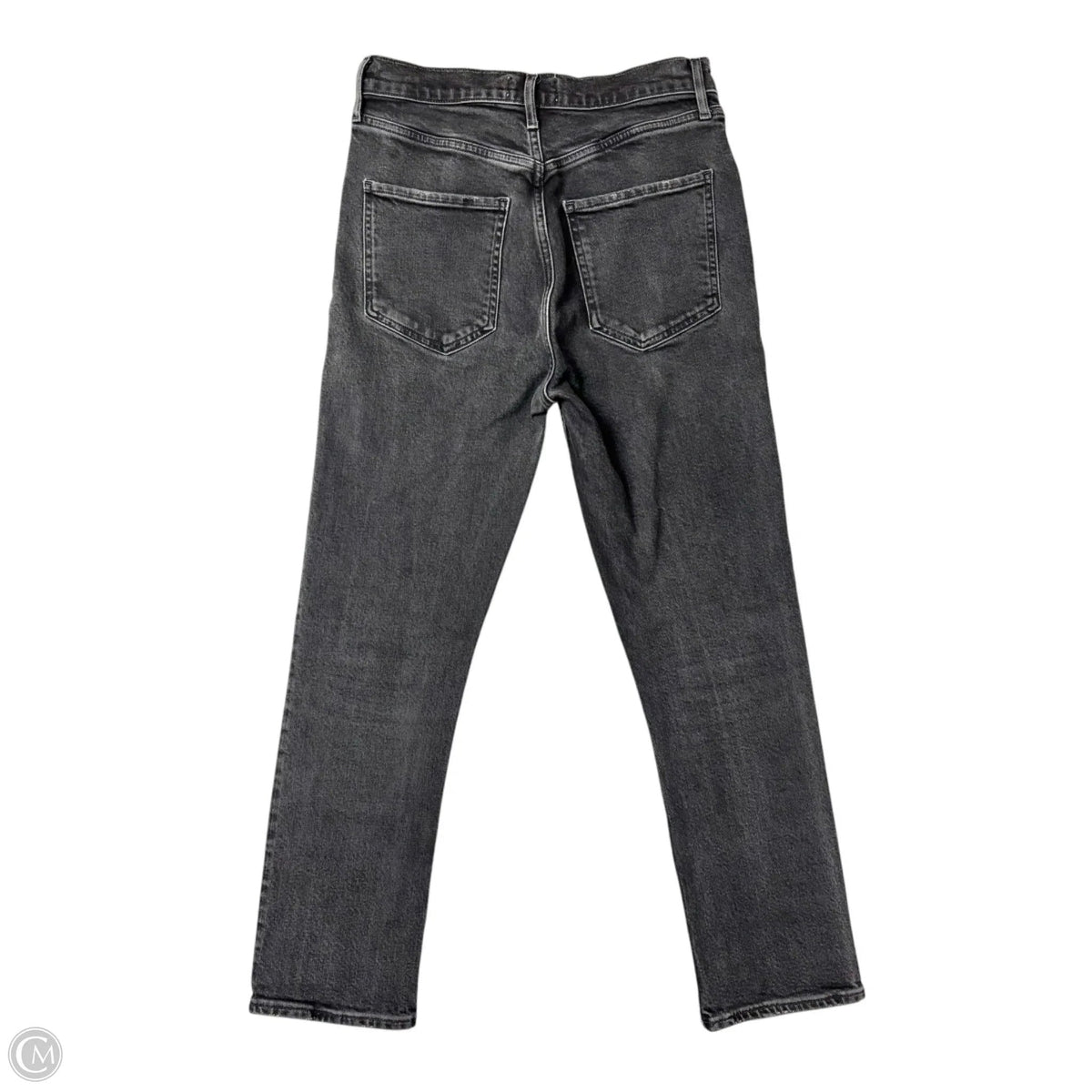 Jeans Straight By Agolde In Black Denim, Size: 4