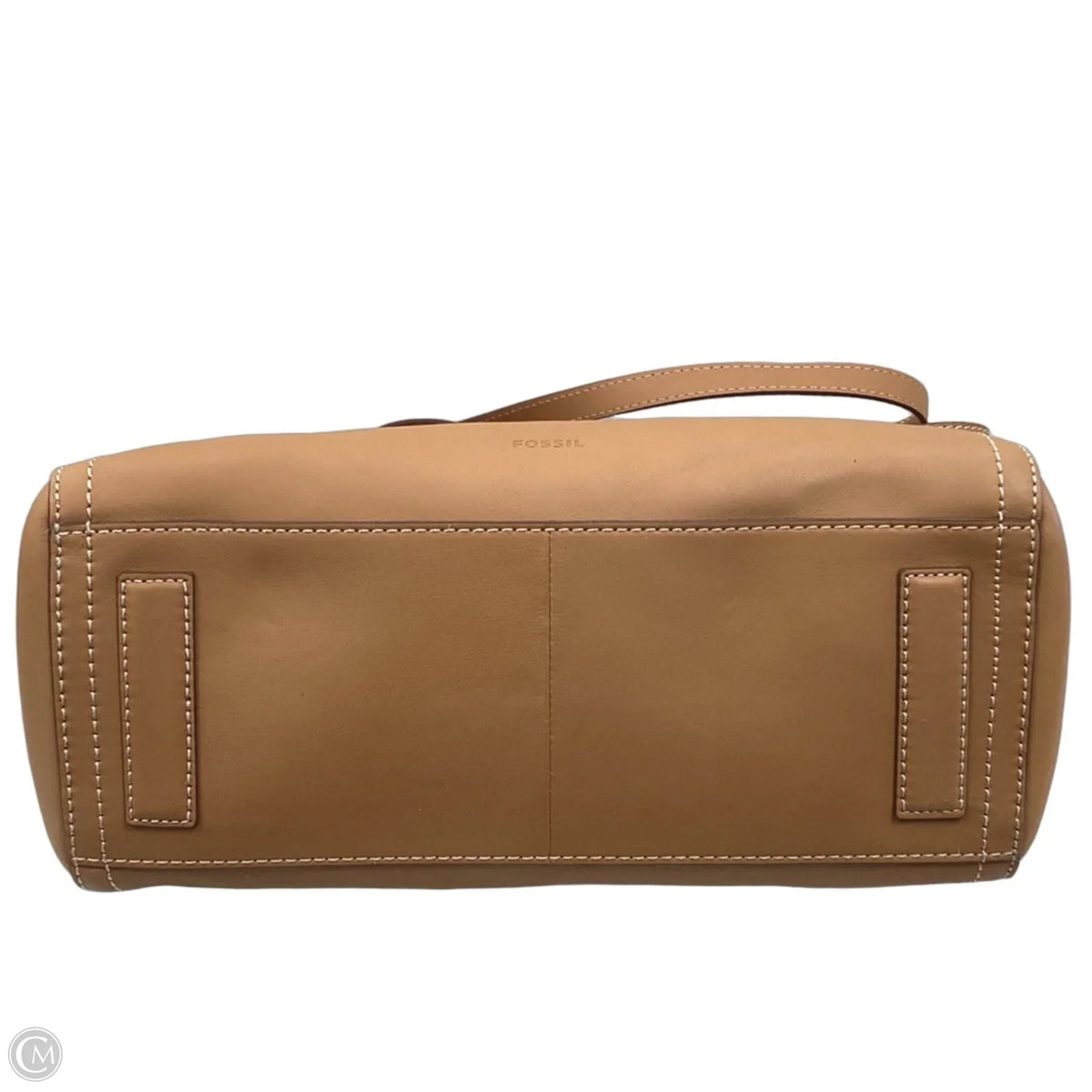 Handbag Leather By Fossil, Size: Large