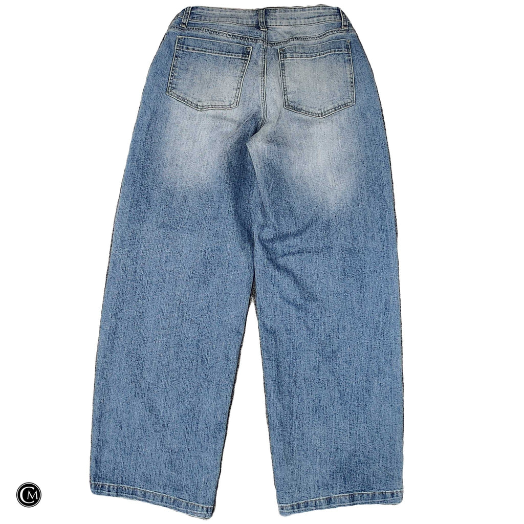 Jeans Wide Leg By Flamingals In Blue Denim, Size: S