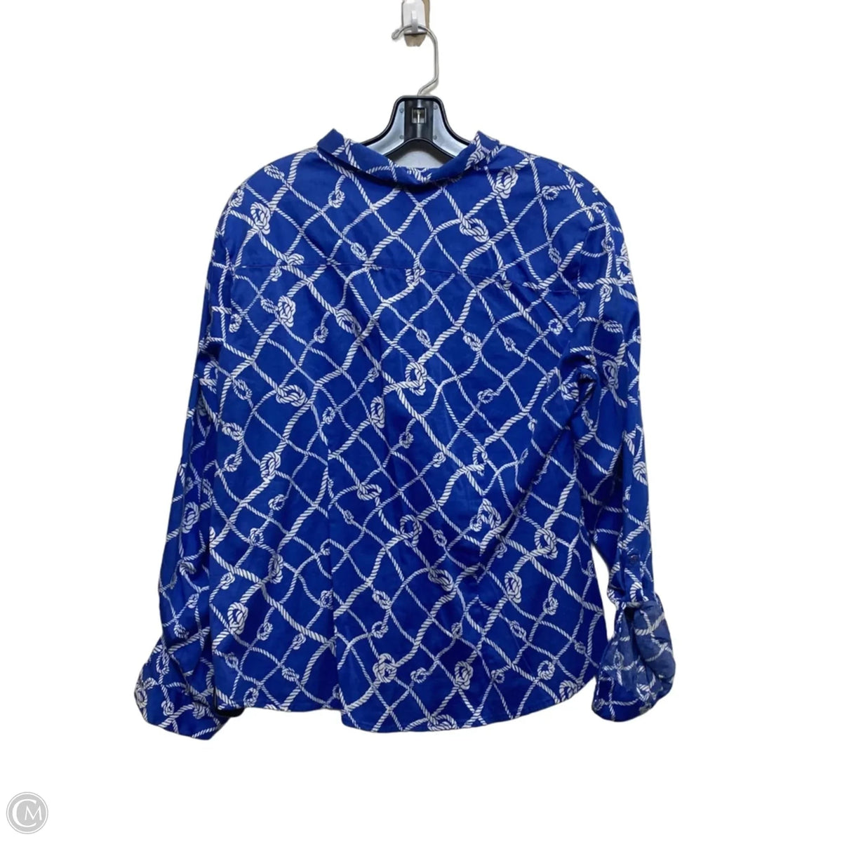 Top Long Sleeve By New York And Co In Blue, Size: Xl