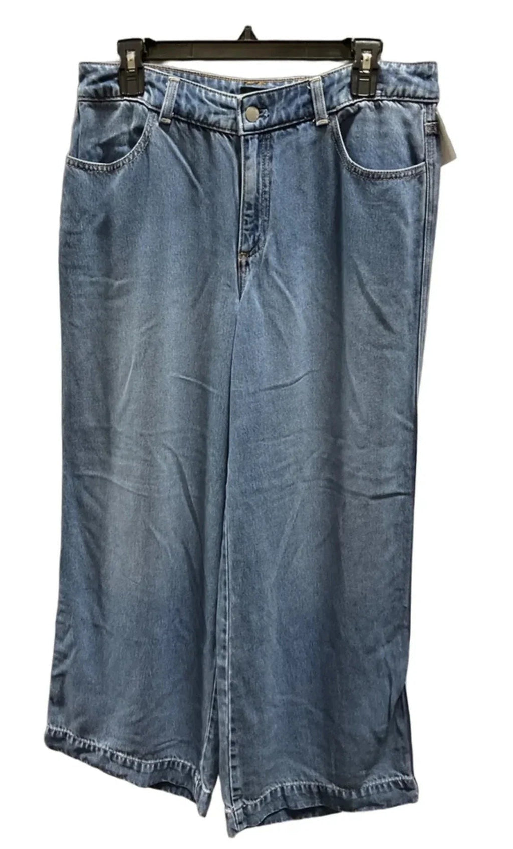 Jeans Wide Leg By Talbots In Blue Denim, Size: 8