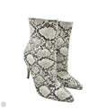 Boots Ankle Heels By Fashion Nova In Snakeskin Print, Size: 8