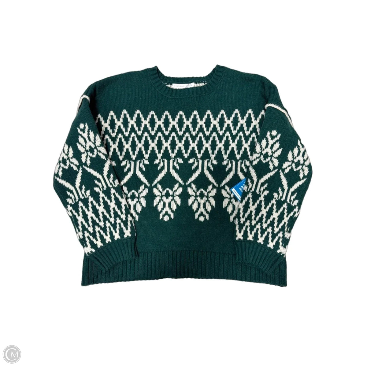 Sweater By Altard State In Cream & Green, Size: L