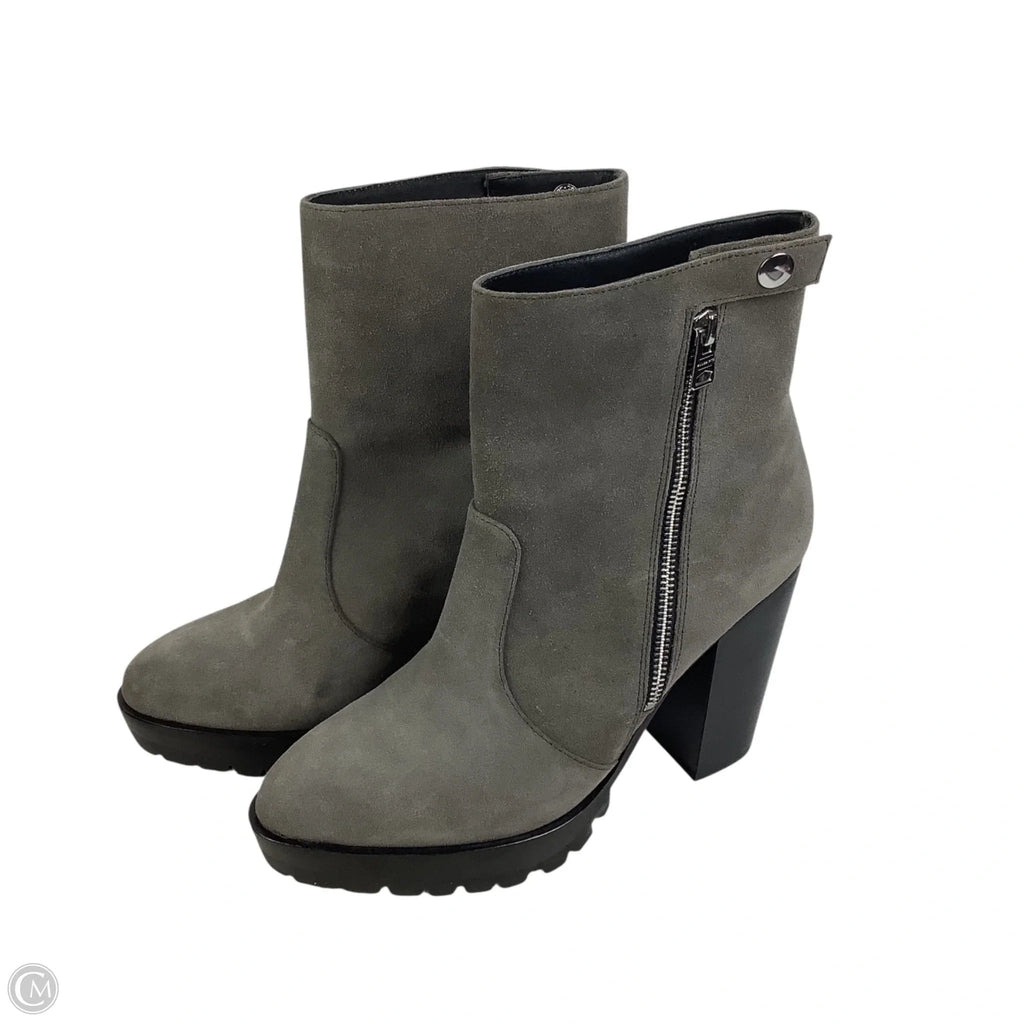 Boots Designer By All Saints In Grey, Size: 9.5 (40)