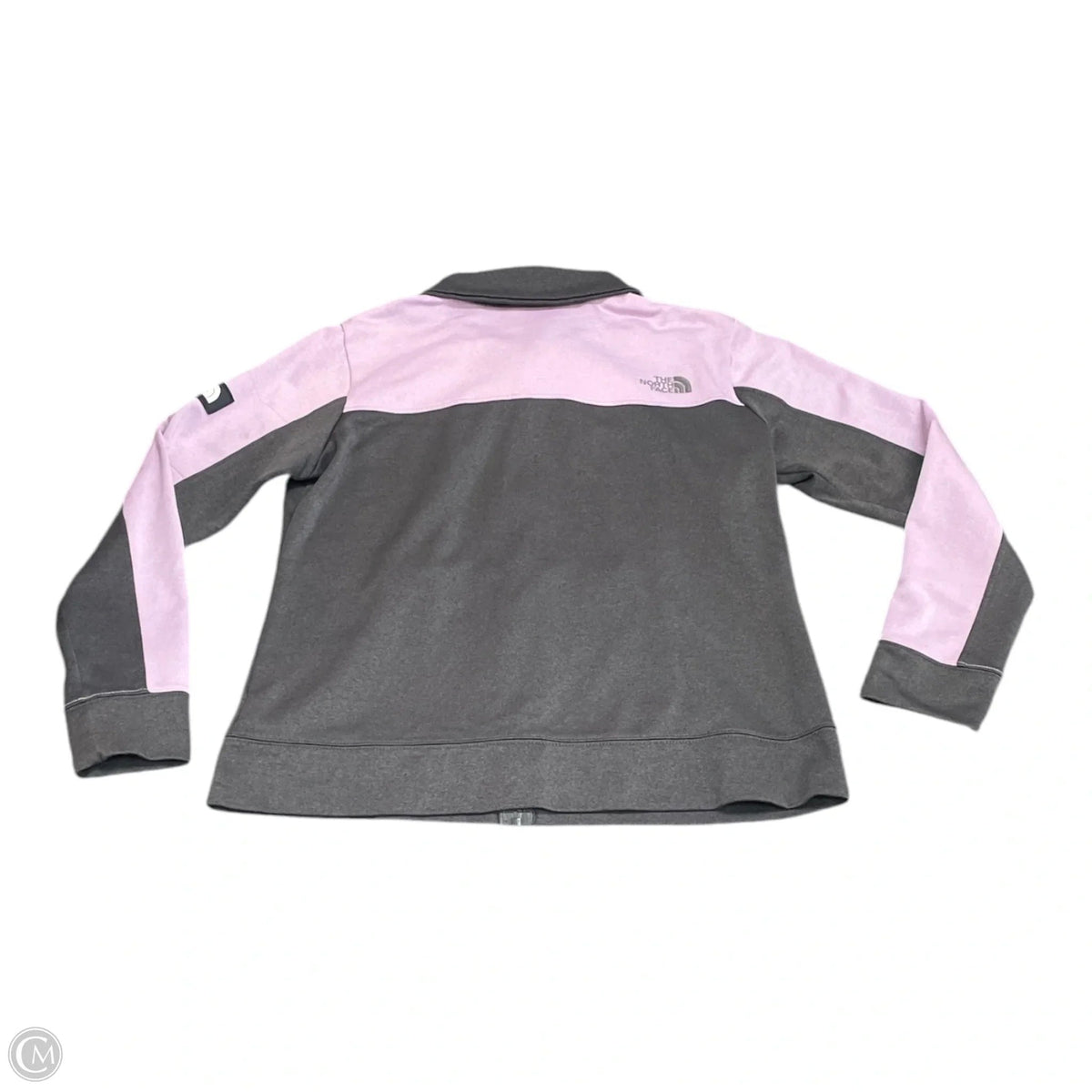 Jacket Fleece By The North Face In Grey & Purple, Size: Xl
