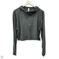 Athletic Top Long Sleeve Collar By 90 Degrees By Reflex In Grey, Size: L